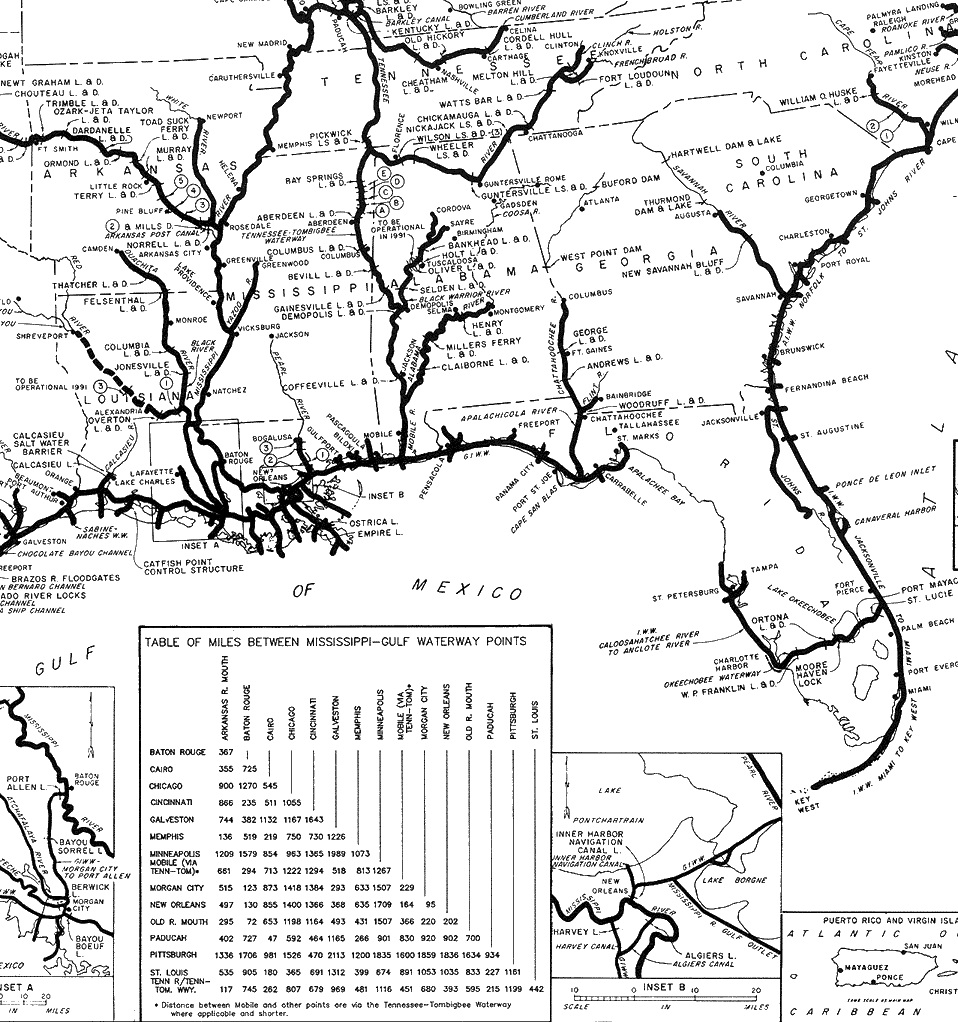Waterways of the Southeast U.S. (100 kb)